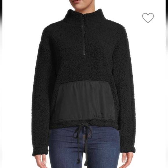 RD style, saks on 5th lightweight popover, sharpa pullover black Sz S - Picture 3 of 12